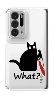 Чехол на Oppo Find N "Котик с ножом" Case Place