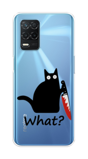 Чехол на Realme 8 5G "Котик с ножом" Case Place