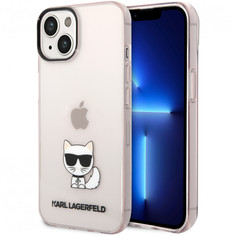 Чехол cg mobile karl lagerfeld pc/tpu choupette body hard для iphone 14, розовый