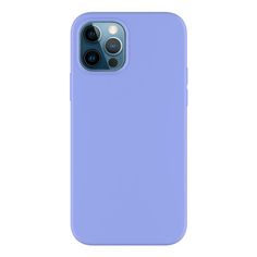 Накладка Soft Silicone для Apple iPhone 12 Pro Max, лавандовый, PET синий, Deppa
