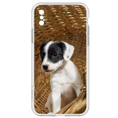 Чехол-накладка Щенок в корзине для iPhone X Krutoff