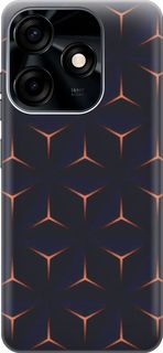 Силиконовый чехол на Tecno Spark 10C "Темные пирамиды" Gosso Cases