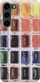 Силиконовый чехол на Samsung Galaxy S23+ с принтом "Палитра красок" Gosso Cases