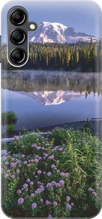 Силиконовый чехол на Samsung Galaxy A14 "Дымка над горным озером" Gosso Cases