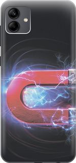 Силиконовый чехол на Samsung Galaxy A04 с принтом "Южный полюс магнита" Gosso Cases