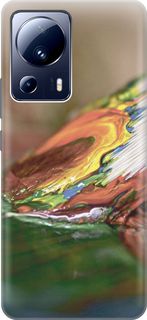 Силиконовый чехол на Xiaomi 13 Lite "Кисть и краска" Gosso Cases