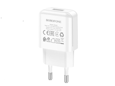 Зарядное устройство Borofone BA64A USB 2.1A White 6974443383836