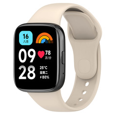 Силиконовый ремешок для Redmi Watch 3 Lite, Redmi Watch 3 Active, слоновая кость Xiaomi