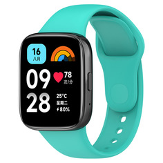 Силиконовый ремешок для Redmi Watch 3 Lite, Redmi Watch 3 Active, бирюзовый Xiaomi