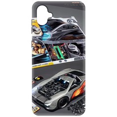 Чехол-накладка Krutoff Soft Case Постер для Samsung Galaxy A04e (A042) черный