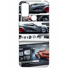 Чехол-накладка Софт Гаражный постер для TCL 20E Krutoff