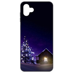 Чехол-накладка Софт Зимний домик для Samsung Galaxy A04 (A045) Krutoff