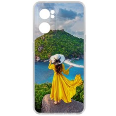 Чехол-накладка Кейс Платье летнее женское для Oppo Reno7 5G Krutoff