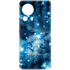 Чехол-накладка Krutoff Soft Case Гирлянда для Xiaomi 13 Lite черный