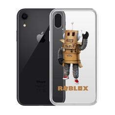 Чехол-накладка Krutoff Clear Case Roblox-Мистер Робот для iPhone XR