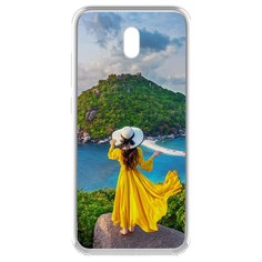 Чехол-накладка Krutoff Clear Case Платье летнее женское для Xiaomi Redmi 8A