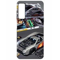 Чехол-накладка Софт Постер для TCL 20L Krutoff