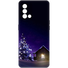 Чехол-накладка Софт Зимний домик для Oppo A74 Krutoff