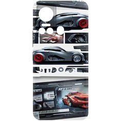 Чехол-накладка Krutoff Soft Case Гаражный постер для ITEL Vision 5 черный