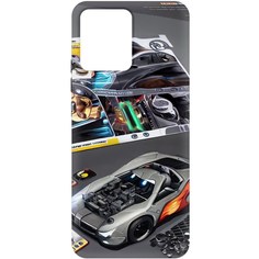 Чехол-накладка Krutoff Soft Case Постер для Realme Narzo 50i Prime черный