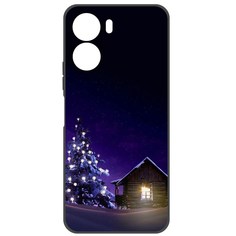 Чехол-накладка Софт Зимний домик для Vivo Y16 Krutoff