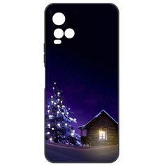 Чехол-накладка Софт Зимний домик для Vivo Y21 Krutoff