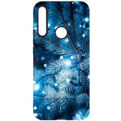 Чехол-накладка Krutoff Софт Кейс Гирлянда для Huawei P Smart Z черный