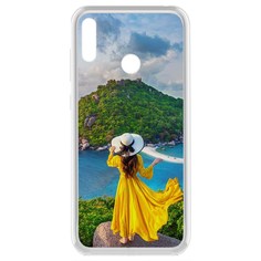 Чехол-накладка Krutoff Clear Case Платье летнее женское для Huawei Y7 (2019)