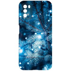 Чехол-накладка Krutoff Софт Кейс Гирлянда для Poco M3 черный