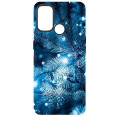 Чехол-накладка Krutoff Софт Кейс Гирлянда для Oppo A53 (2020) черный