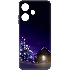 Чехол-накладка Софт Зимний домик для Infinix Hot 30i Krutoff