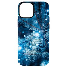 Чехол-накладка Krutoff Софт Кейс Гирлянда для iPhone 13 mini черный