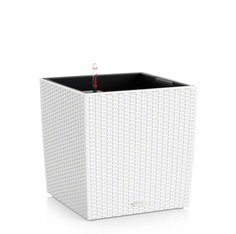Кашпо с автополивом Lechuza trend cube 40x40см белое
