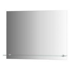 Зеркало Evoform с фацетом и полочкой 80х60 см