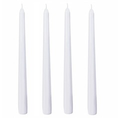 Свеча античная Kukina Raffinata белая 2,2x25,5 см 4 шт