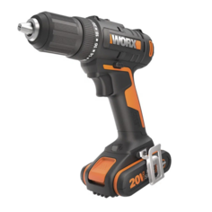 Дрель-шуруповерт аккумуляторная WORX WX108, 50Нм, 20В, 2Ач x1, ЗУ 2А, кейс