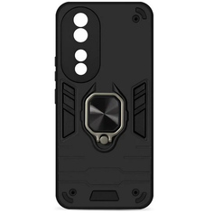 Чехол DF для Honor 90 с магнитом и кольцом Black hwArmor-08