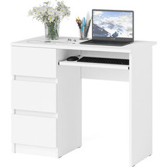 Стол компьютерный СВК Мори МС-6 левый, цвет белый (1025938)