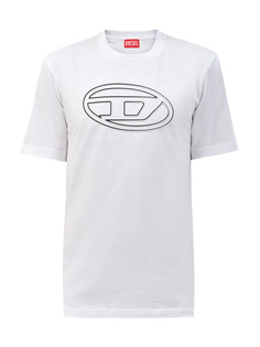 Хлопковая футболка T-Just с макро-логотипом Oval D Diesel