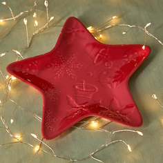 Тарелка Star, красная Cozy Home