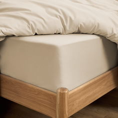 Простыня на резинке Sandy beige Cozy Home