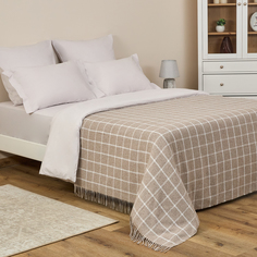 Плед Quadrato grande, бежевый Cozy Home