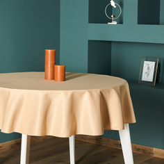 Скатерть Golden ecru круглая Cozy Home