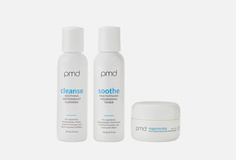 Набор: гель для очищения, тоник увлажняющий, увлажняющий крем PMD Beauty