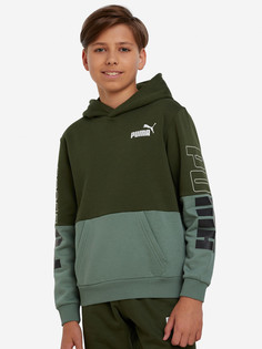 Худи для мальчиков PUMA Power Colorblock, Черный
