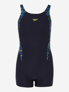 Купальник для девочек Speedo Printed Panel, Синий