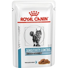 Корм для кошек RC Vet Diet Sensitivity Control при пищевой аллергии цыплёнок, рис 85 г Royal Canin