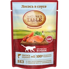 Корм для кошек Natures Tablе Лосось в соусе 85 г
