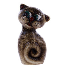 Скульптура керамическая котенок Porc-сeramic