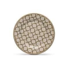 Тарелка закусочная Pozzi Milano 1876 Deco бежевая 19,5 см